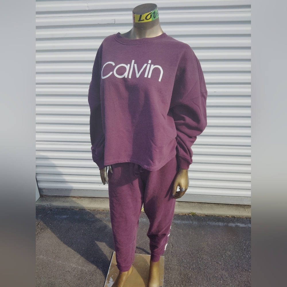 Calvin Klein Maroon Lounge Set